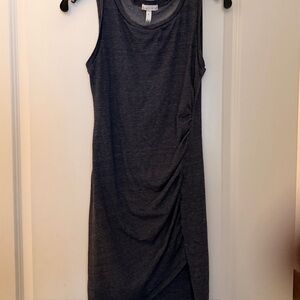 Leith Charcoal Asymmetrical Dress